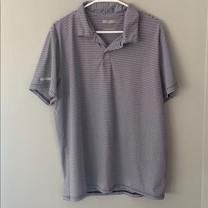 Bonobos blue and white striped polo large